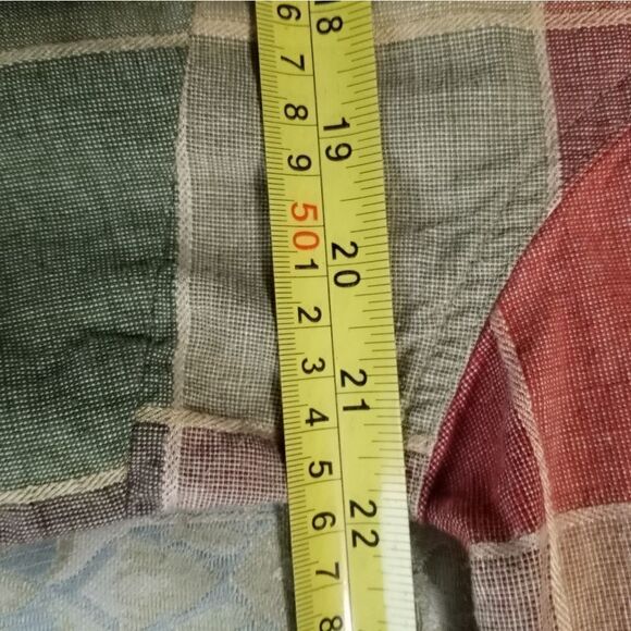 Fashion Bug 14/16 BlendCotton Plaid Longsleeves Button Up Women's Shirt - Picture 4 of 8